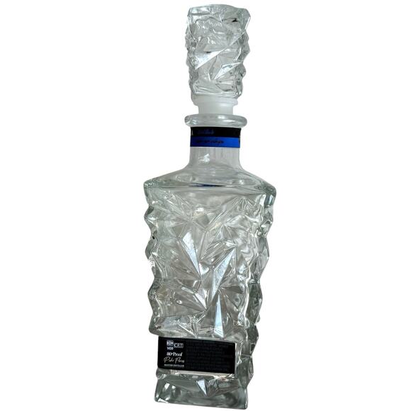 EMPTY Mi Familia Flores Tequila Plata Bottle Clear Crystal Nice For Fairy Lights - Picture 2 of 7